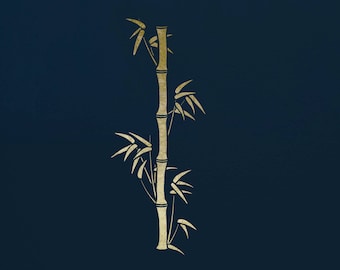 Large Bamboo, All Over Stencil for Walls, Art and Furniture.  ST50L