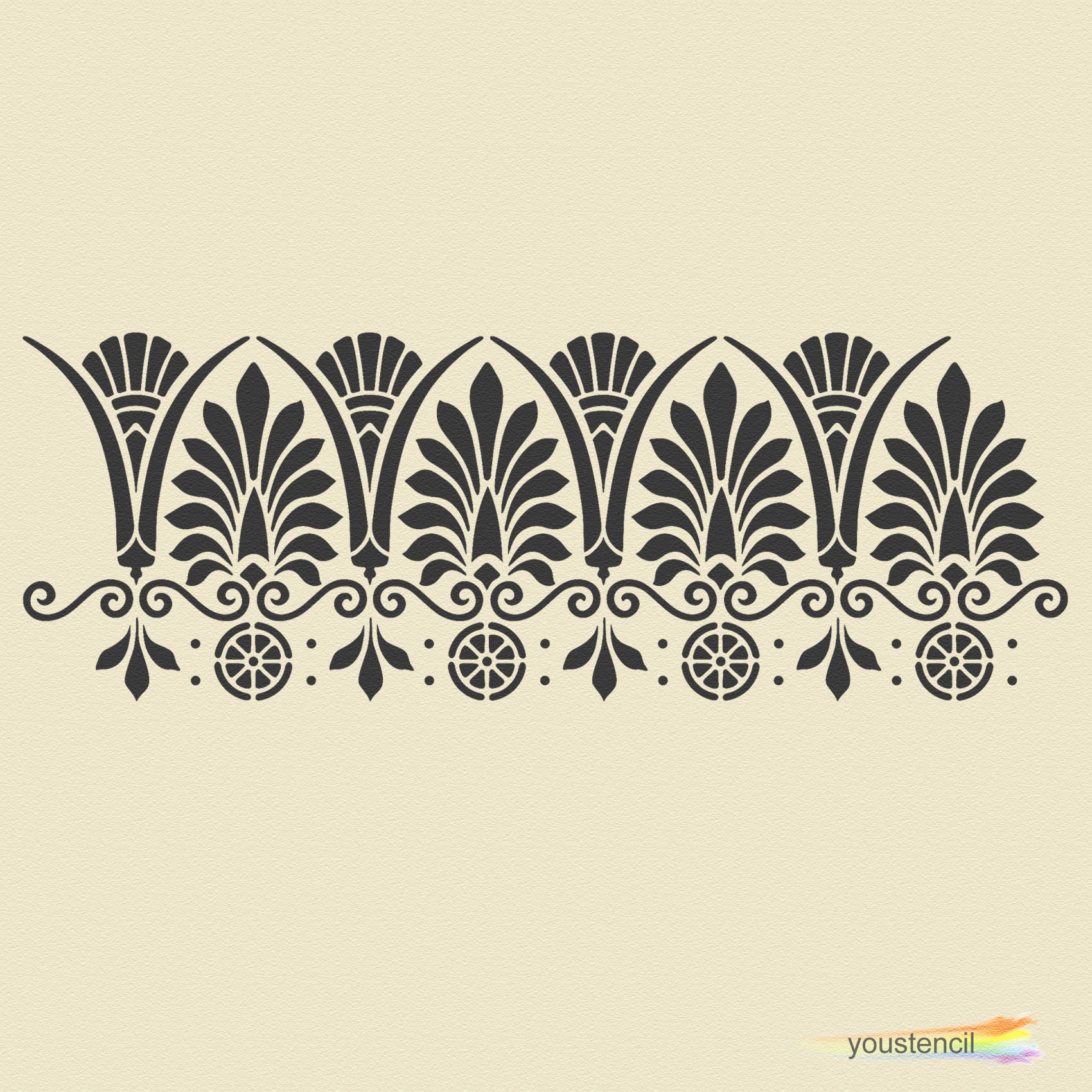 Greek Border Stencil for Walls Art and Furniture. ST52 Etsy Australia