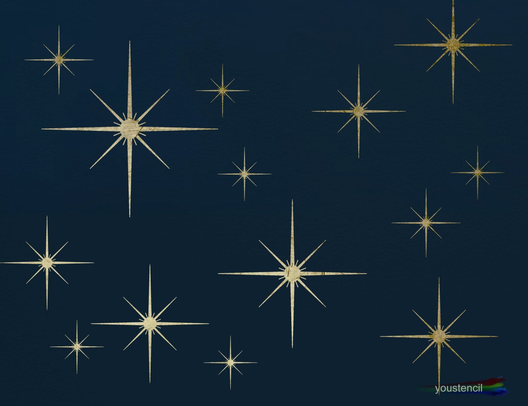 Star Stencil, for Walls, Furniture and Art. Night Stars ST121 - Etsy