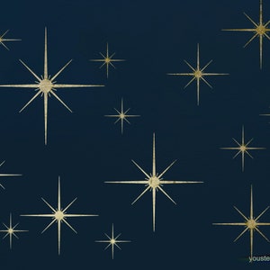 Star Stencil, for Walls, Furniture and Art.  Night Stars ST121