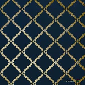 Moroccan  Wall Stencil  Large  ST77L