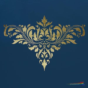 Damast Schablone für Kunst, Wände und Möbel ST12