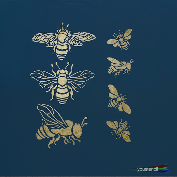 ST2 Walls and Furniture Bumble Bee Stencil for Art