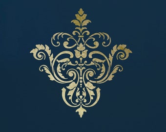 Damask Stencil for Art, Walls, and Furniture  ST26