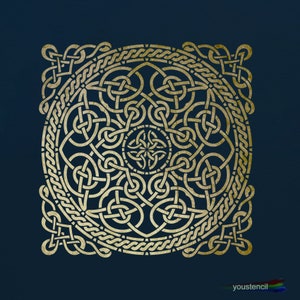 Large Celtic Knot  Wall Stencil.   ST86