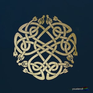 Celtic Knot Stencil, Large, for Walls, Art and Furniture.   ST3L