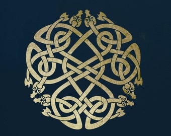 Celtic Knot Stencil,  for Walls, Art and Furniture.   ST3