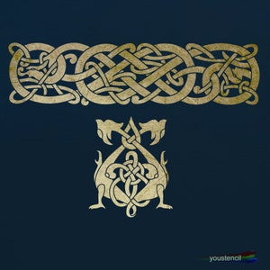 Celtic Knot Stencil,  for Walls, Art  and Furniture.   ST87