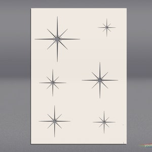 Star Stencil, for Walls, Furniture and Art. Night Stars ST121 - Etsy
