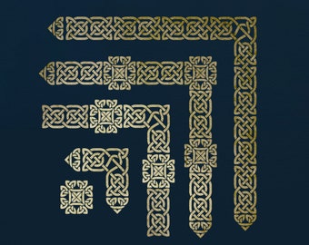Celtic Knot Border Stencil Set. For Walls, Art and Furniture.  ST89