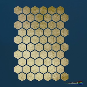 Honeycomb Gold Foil Print Honeycomb Art Print Honeycomb Decor Gold