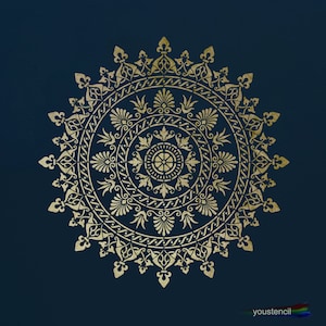Große Mandala Wandschablone ST71