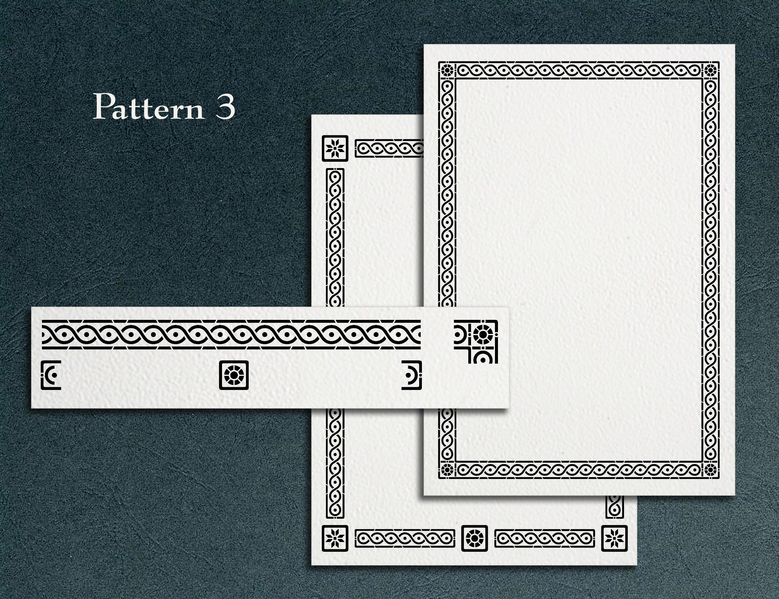 Victorian Borders With Corners and Terminations #29D, Digital