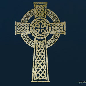 Celtic Cross Stencil, Extra Large,  For Walls, Art and Decoration  ST116XL