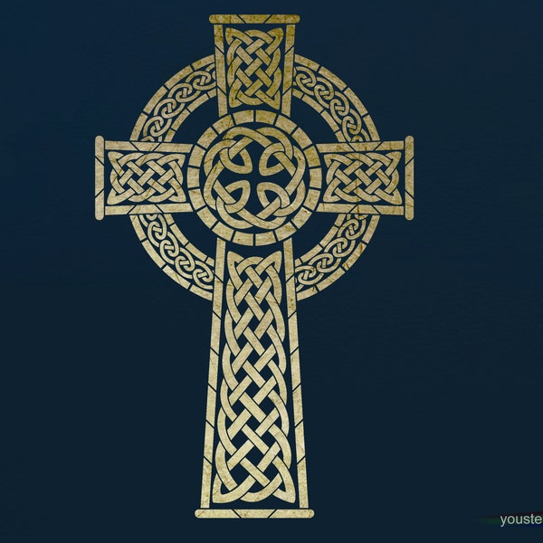 Celtic Cross Stencil  For Art and Decoration  ST116