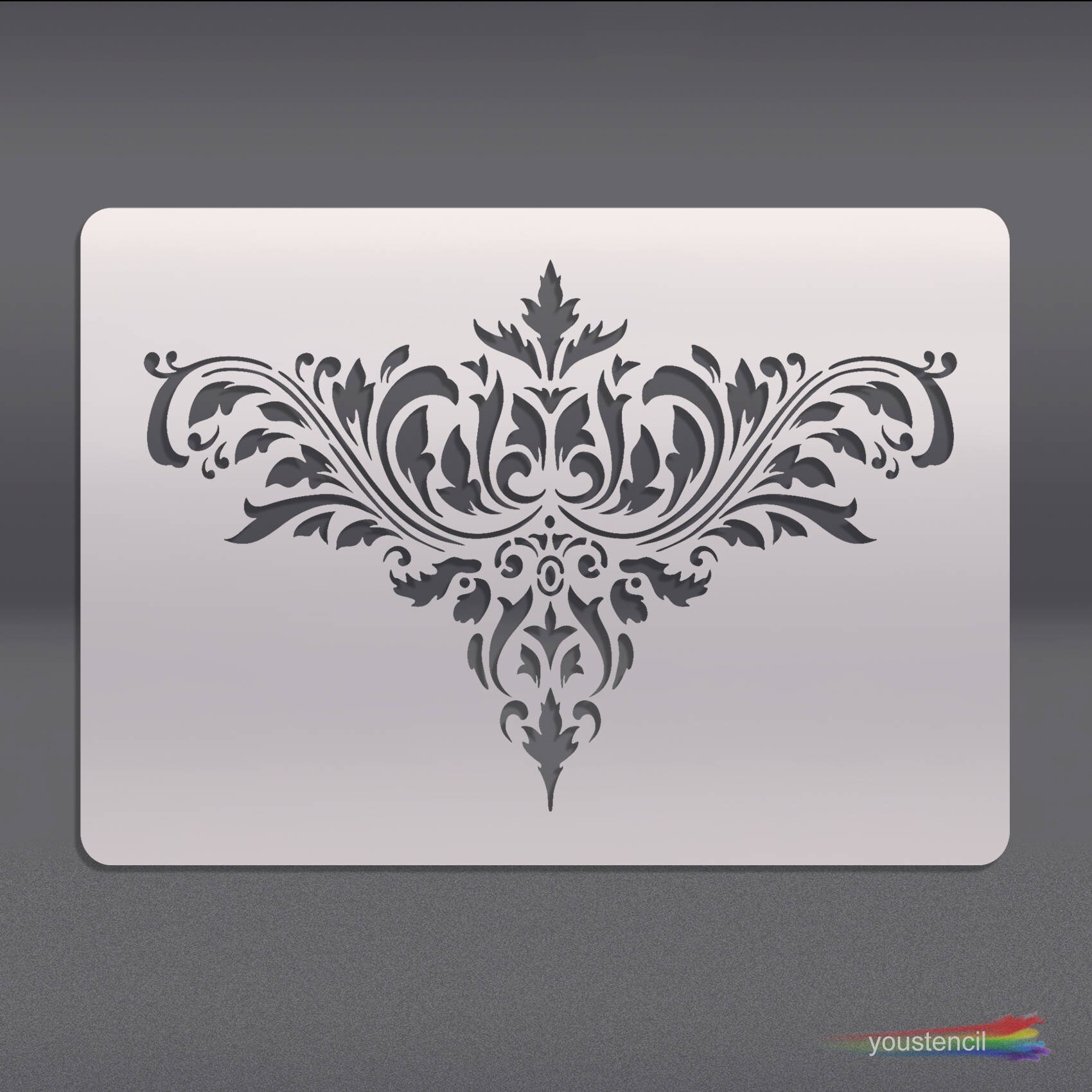 Damask Stencil for Art, Walls, and Furniture ST12 - Etsy