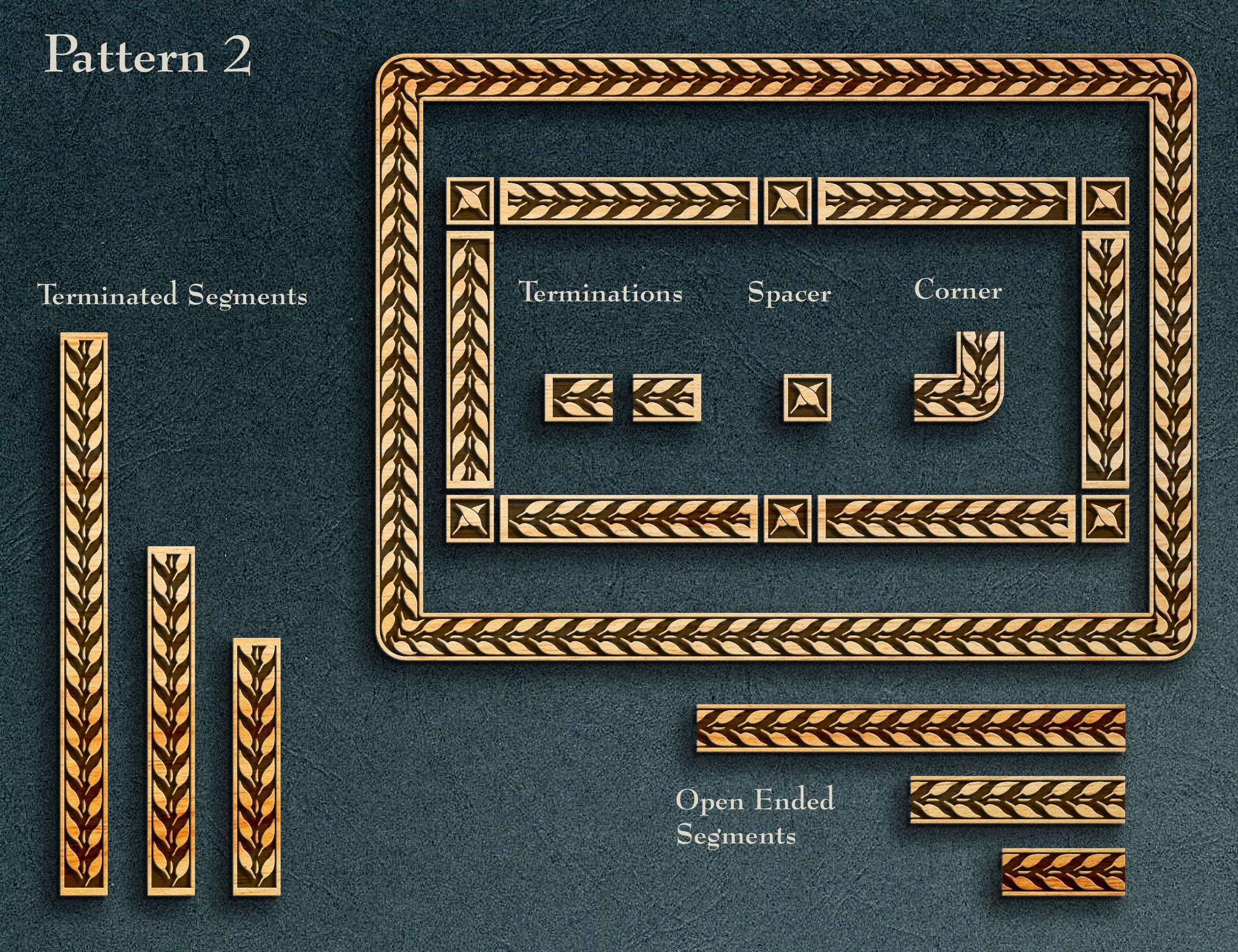 Victorian Borders #49, Svg, Dxf, Ai, Cdr, Pdf, Eps. for Laser