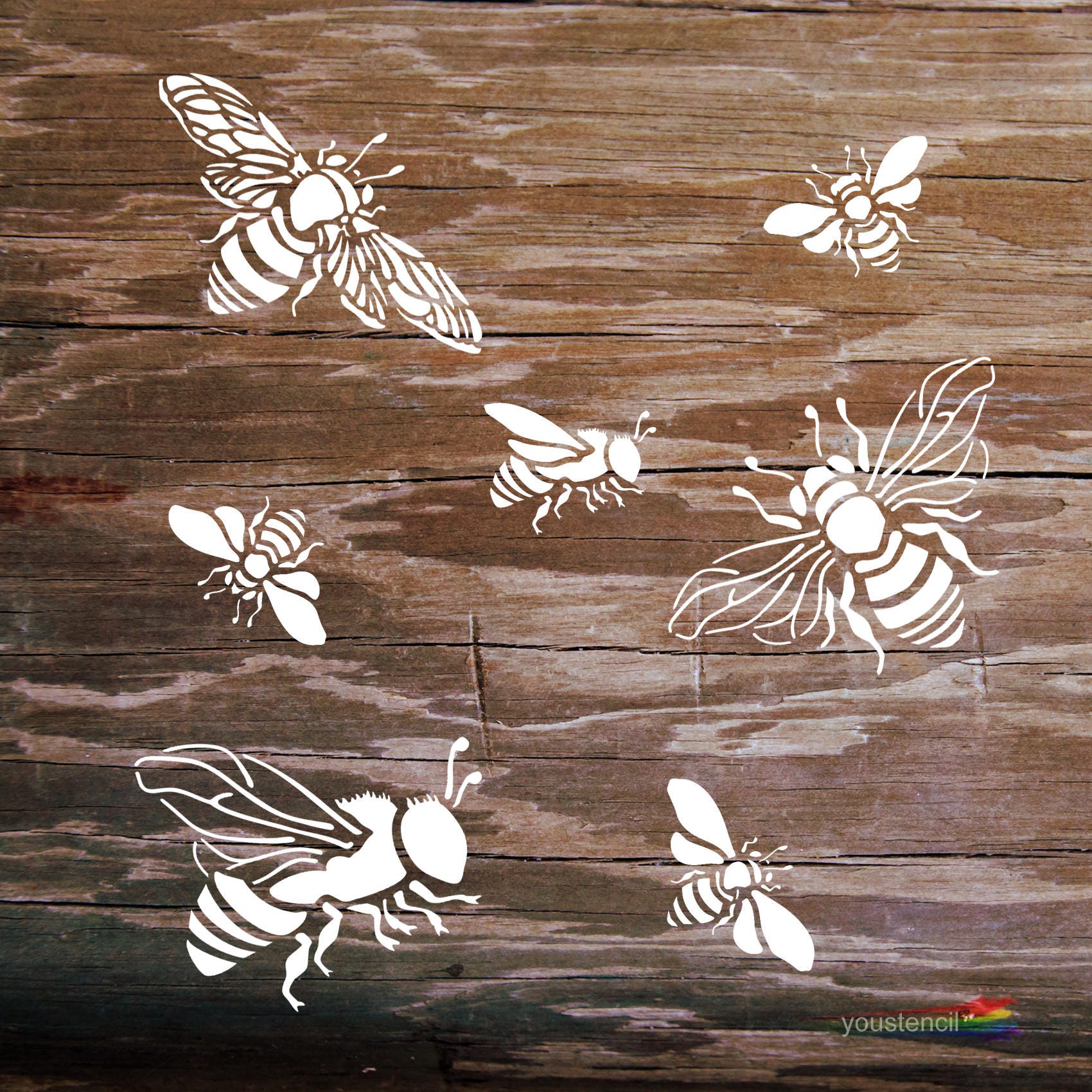 Bee Stencil for Walls, Furniture and Art ST48 - Etsy
