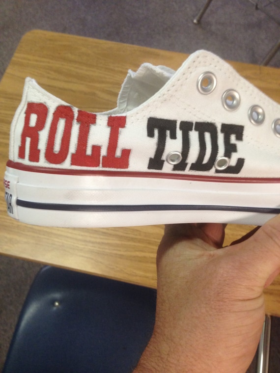 Alabama Crimson Tide zapatos pintados a mano | Etsy México