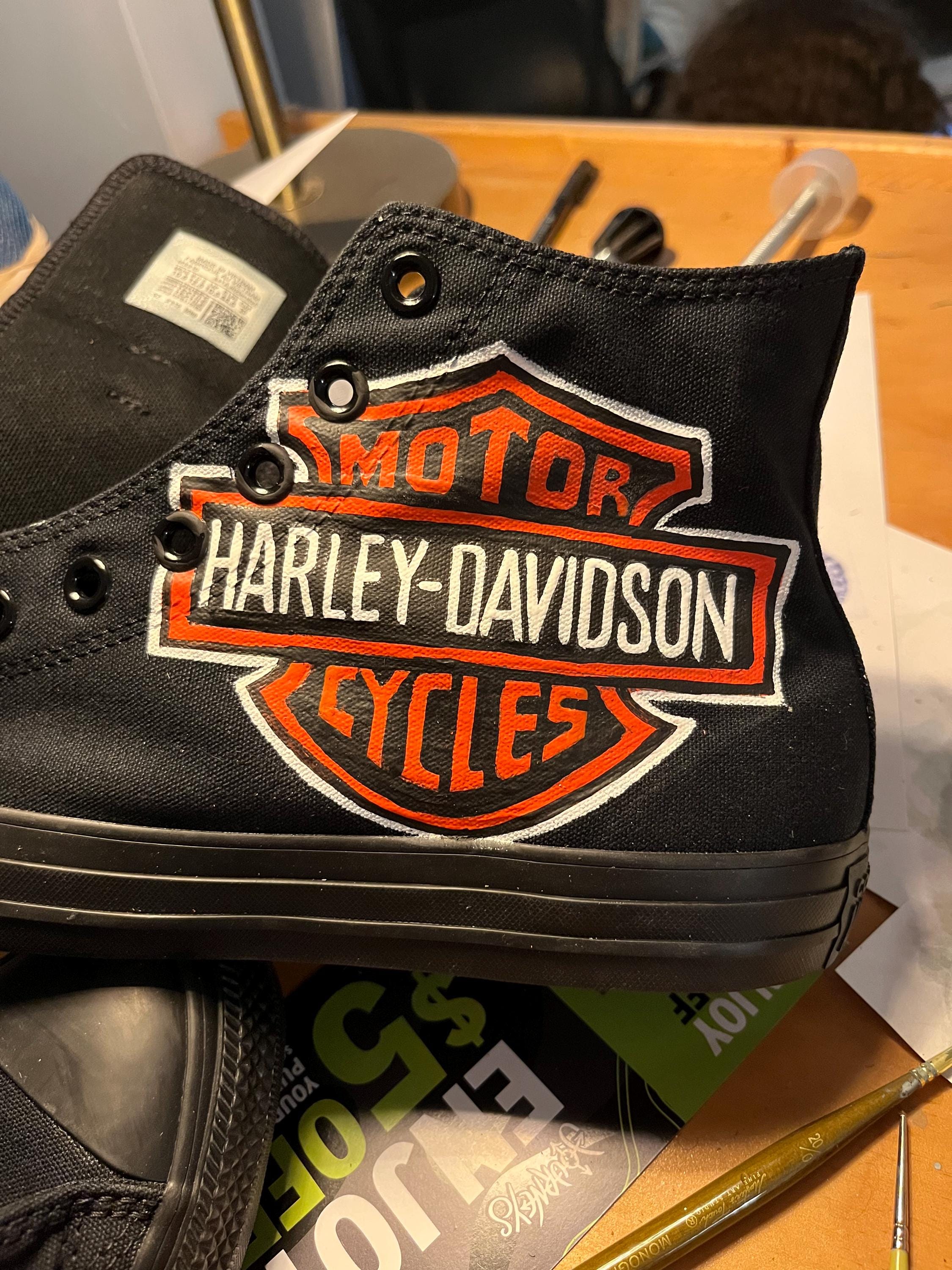Harley Converse Etsy