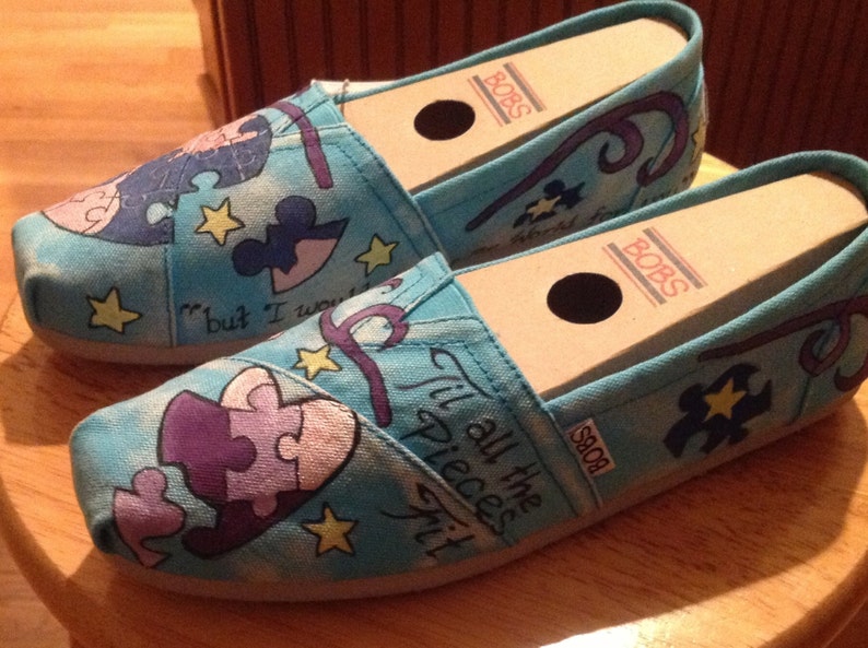 Autism Awareness shoes | Etsy