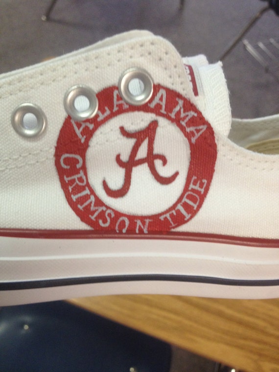 Alabama Crimson Tide zapatos pintados a mano | Etsy México