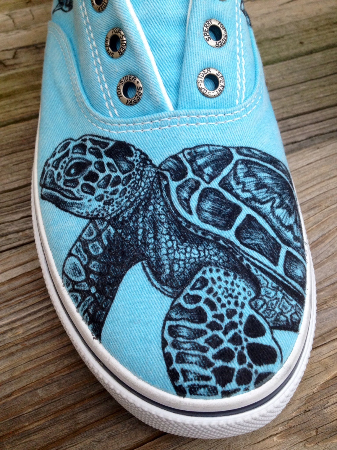 Nautical Beach Sea Turtle Shoes | Etsy