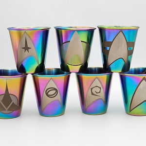 Sci-Fi Metal Shot Glasses