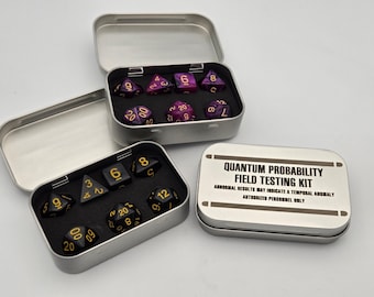 Star Trek LCARS Inspired DND Dice tin with dice