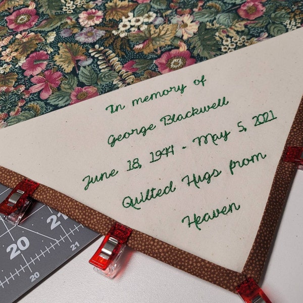 Embroidered Quilt Labels Etsy
