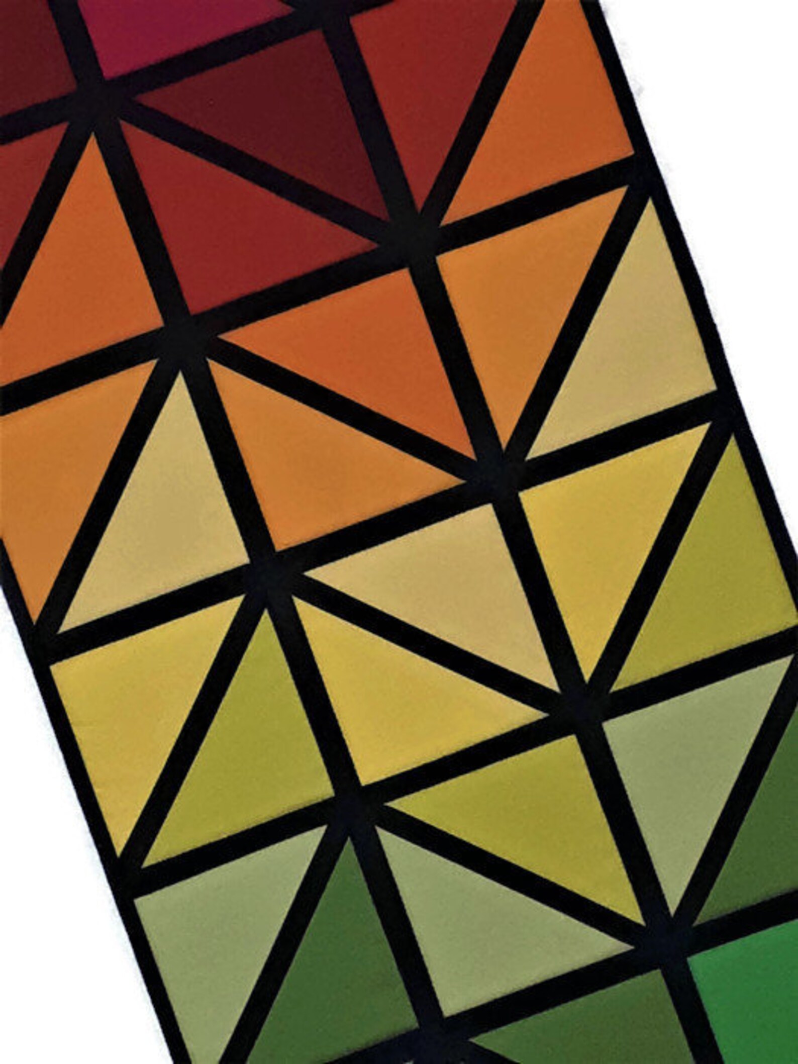 Quilted Stained Glass Table Runner Pattern Village Quilts Etsy