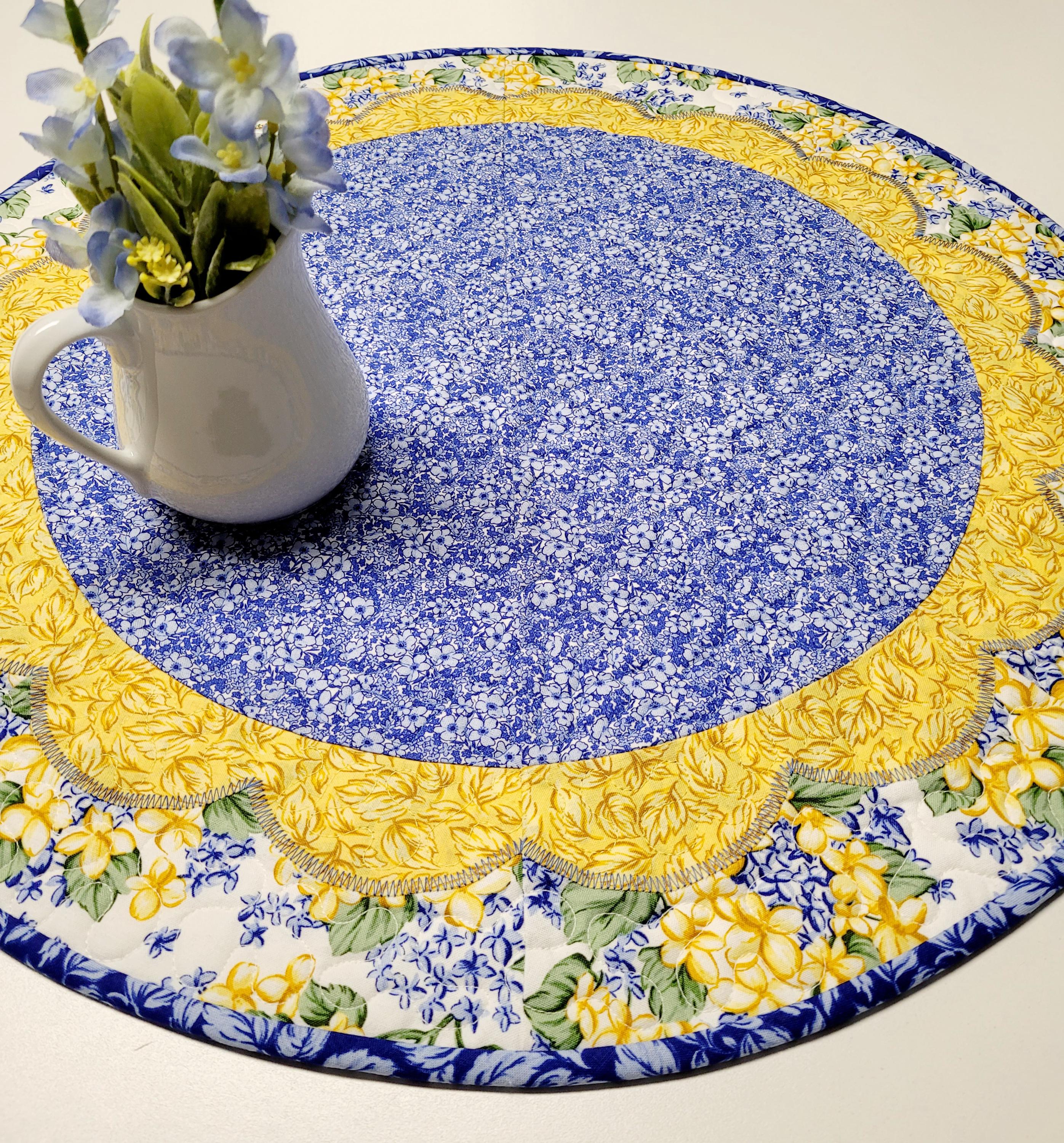 Easy Round Table Topper PDF Pattern: Beginner Quilt (digital Download ...
