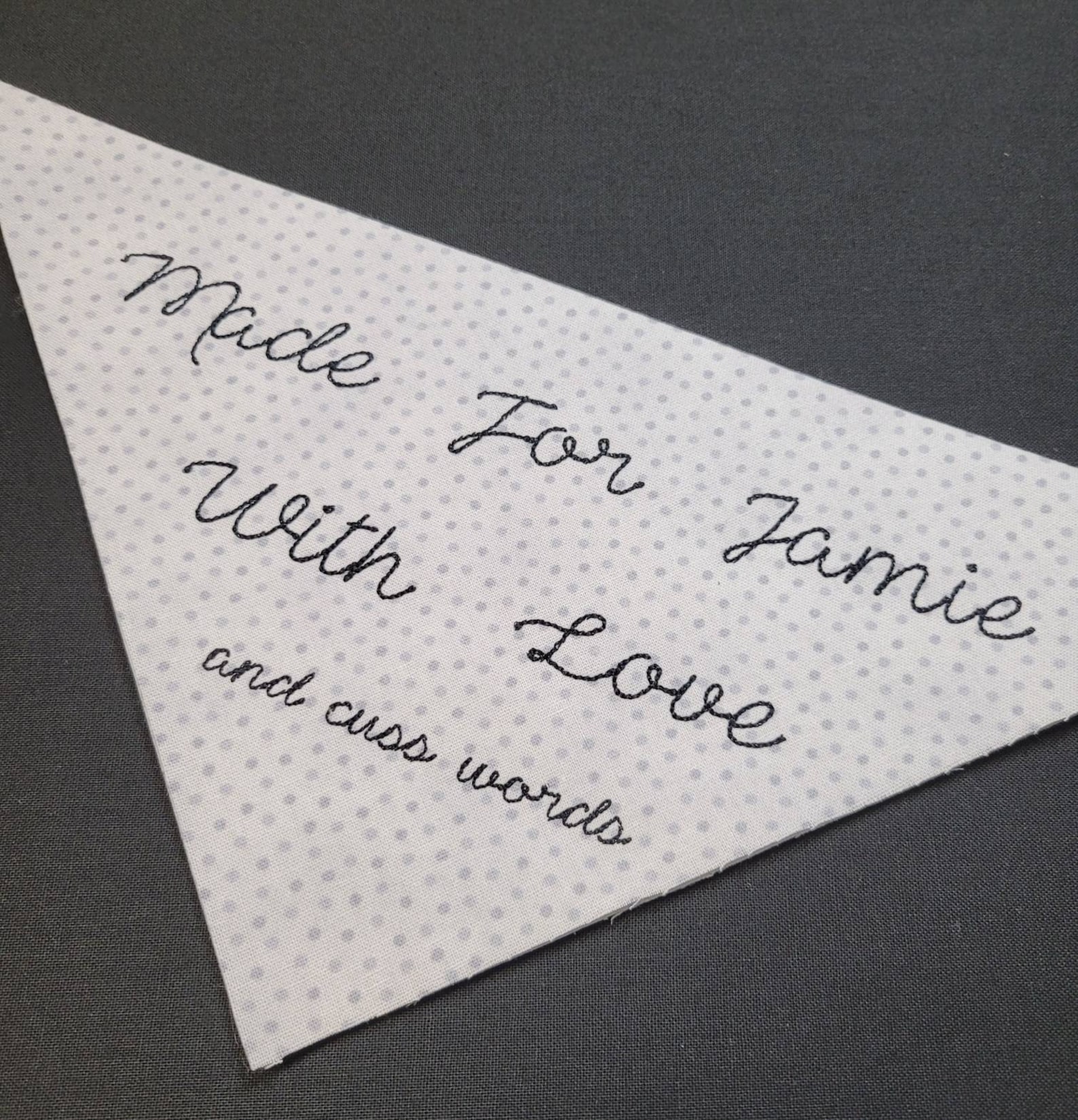 Custom Machine Embroidered Quilt Label Personalized Heirloom Etsy