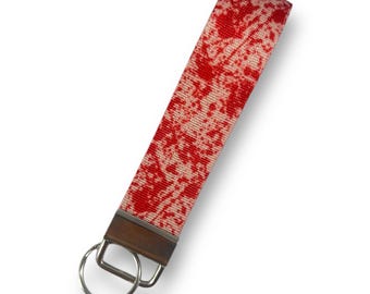 Blood Splatter Key Fob Keychain