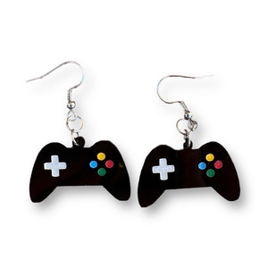 Boucles d&#39;oreilles pendantes contrôleur de jeu vidéo