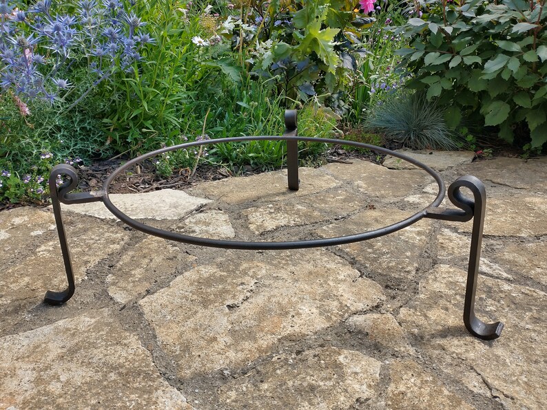 80cm Indian Fire Bowl / Kadai BBQ Fire Pit With Stand & Grill Etsy UK