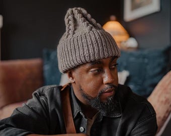 Knitting Pattern: Cabled Crown Hat | Cable Knit Beanie | Toque (PDF Pattern)