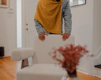 Knitting Pattern | Ingot Shawl | Shawl, Scarf, Wrap, Poncho,