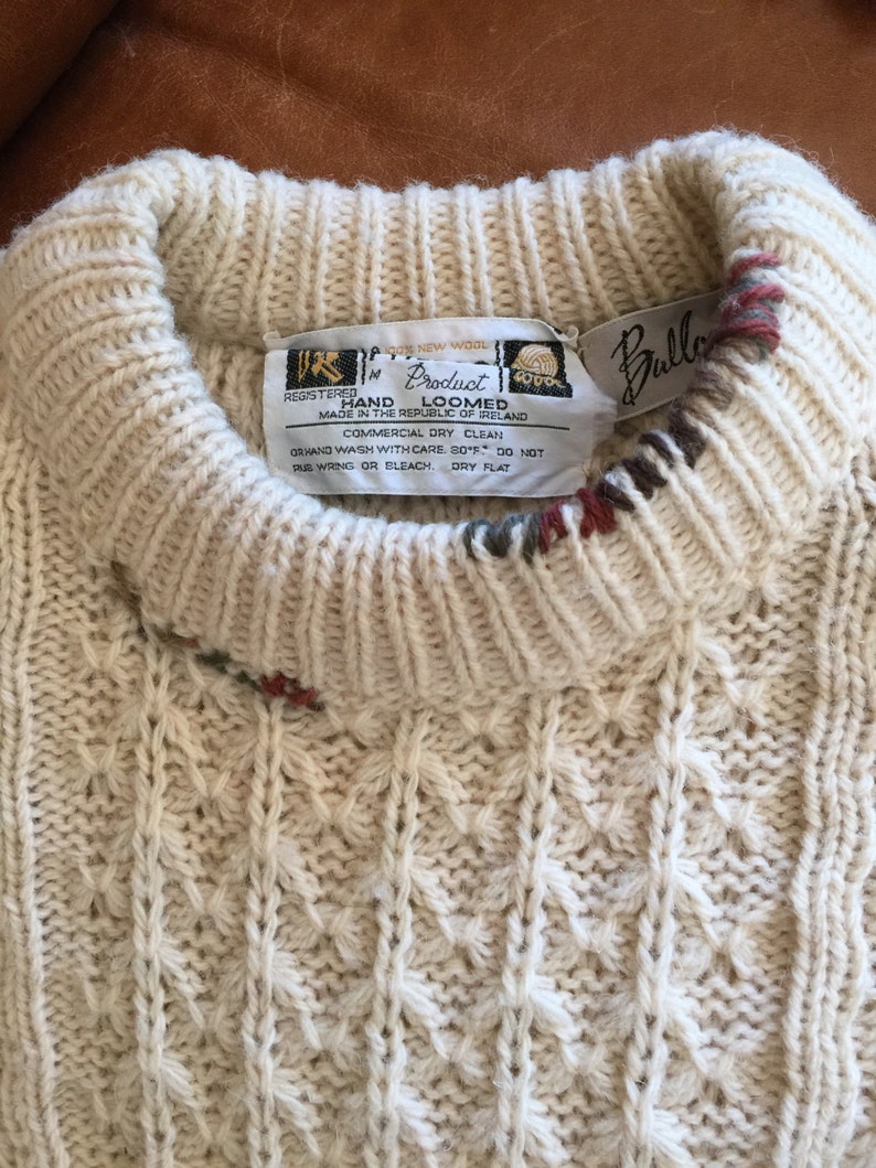 Vintage embellished hand knit sweater Etsy