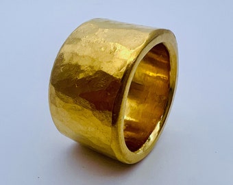 24K Midas Ring || 2 Troy Ounce of 24K Pure Gold || .999 Pure Recycled Gold || Handcrafted in the U.S.