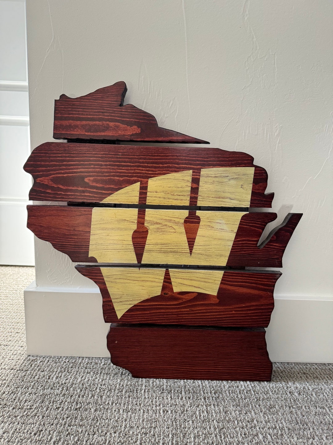 Recycled Pallet Wisconsin Badgers Etsy