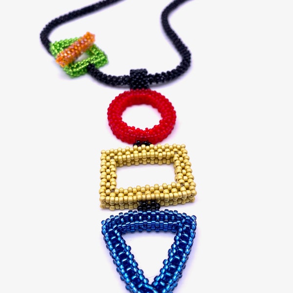 PDF Beadweaving Pattern: Cubic Right Angle Weave (CRAW) Crazy Shapes! How to make shapes with seed beads Intermediate Level tutorial