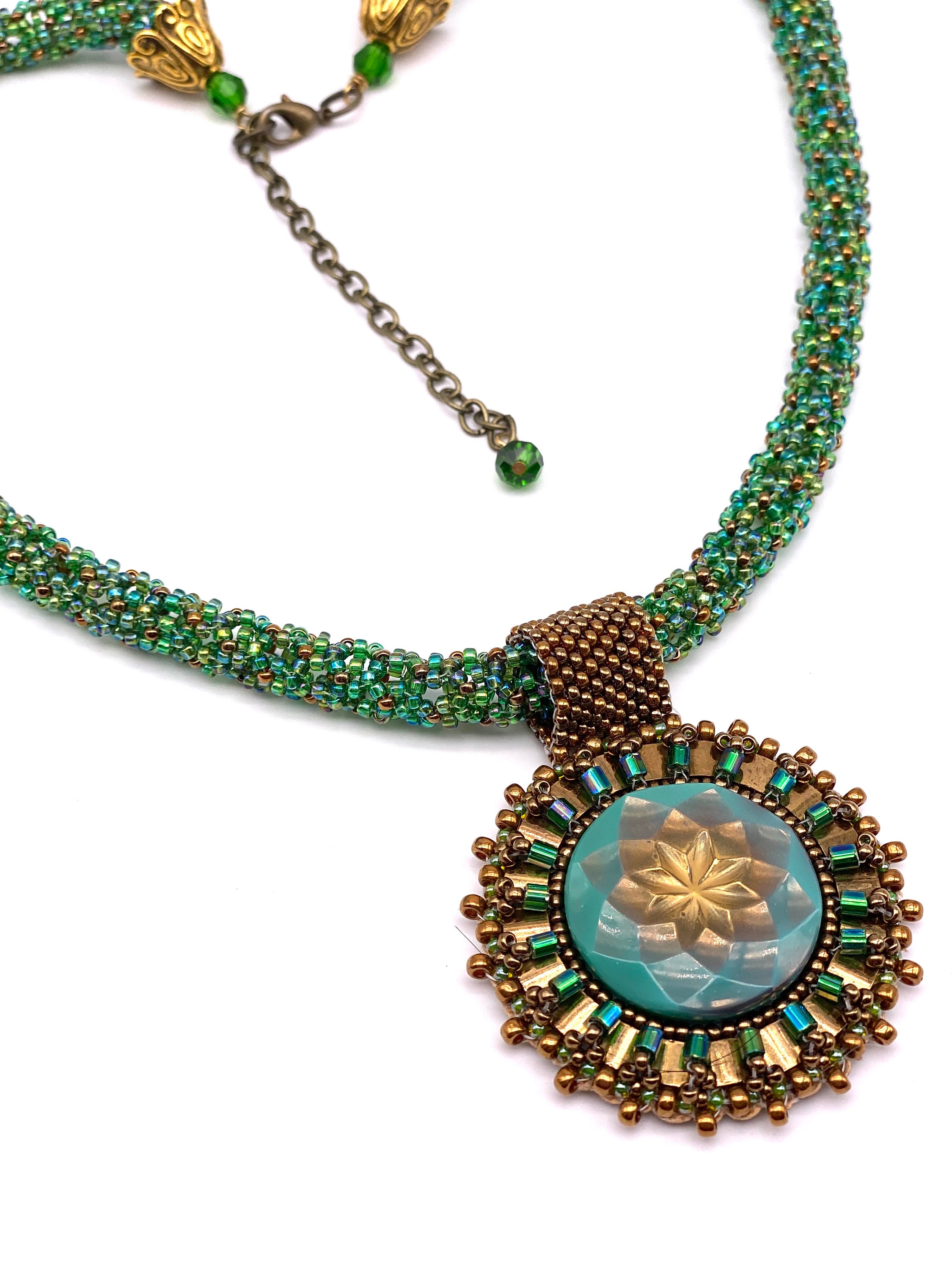 Beadweaving Pattern PDF ONLY SUNBURST Intermediate Level Bead Embroidery Pattern Using Seed