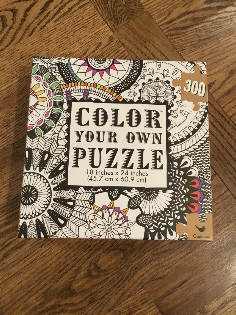 Color Your Own Puzzle Etsy - Color Your Own Puzzle Etsy