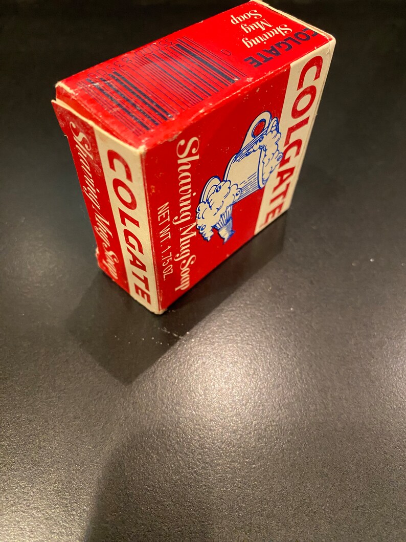 Vintage Colgate Shaving Mug Soap in Original Box Etsy