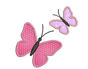 Diseño de máquina del bordado de descarga inmediata apliques mariposas
