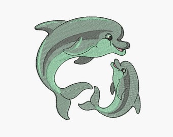 Instant download Machine  Embroidery design Dolphins