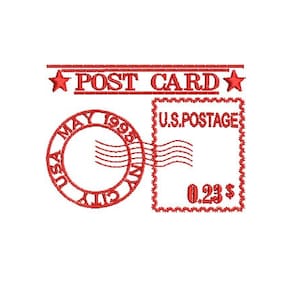 download instantâneo de cartão postal bordado EUA