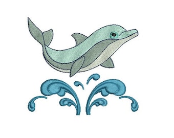 instant download  machine embroidery design  Dolphin