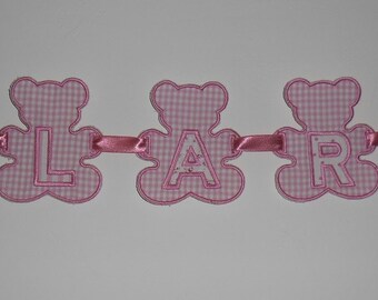 Instant download   Machine Embroidery  ITH Pooh customizable banner